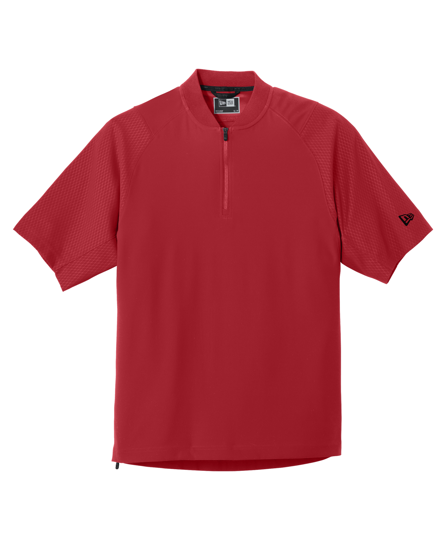 New Era Activewear XS / Scarlet New Era - Cage Short Sleeve 1/4-Zip Jacket
