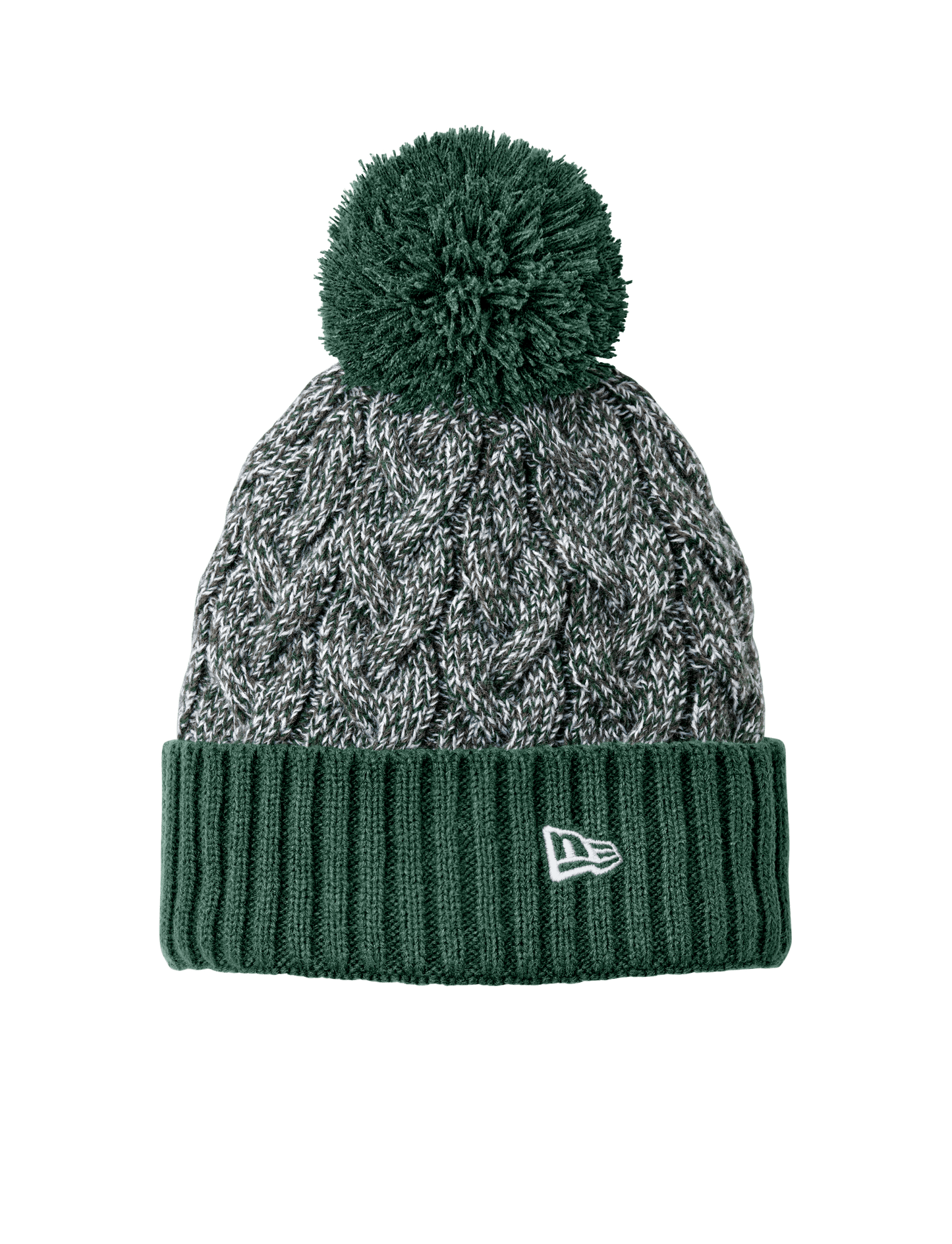 New Era Headwear One Size / Dark Green/Graphite/White New Era - Marled Knit Pom Beanie