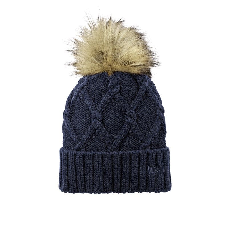 New Era Headwear One Size / Deep Navy New Era - Faux Fur Pom Beanie