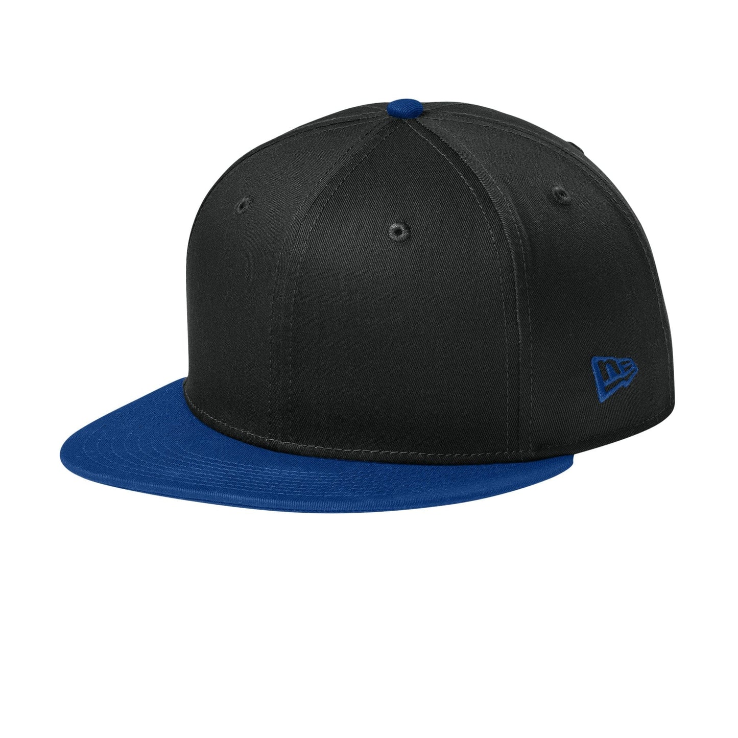 New Era Headwear One Size / Flag Black/Royal New Era - 9FIFTY Flat Bill Snapback Cap (Flag Logo)