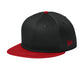 New Era Headwear One Size / Flag Black/Scarlet New Era - 9FIFTY Flat Bill Snapback Cap (Flag Logo)