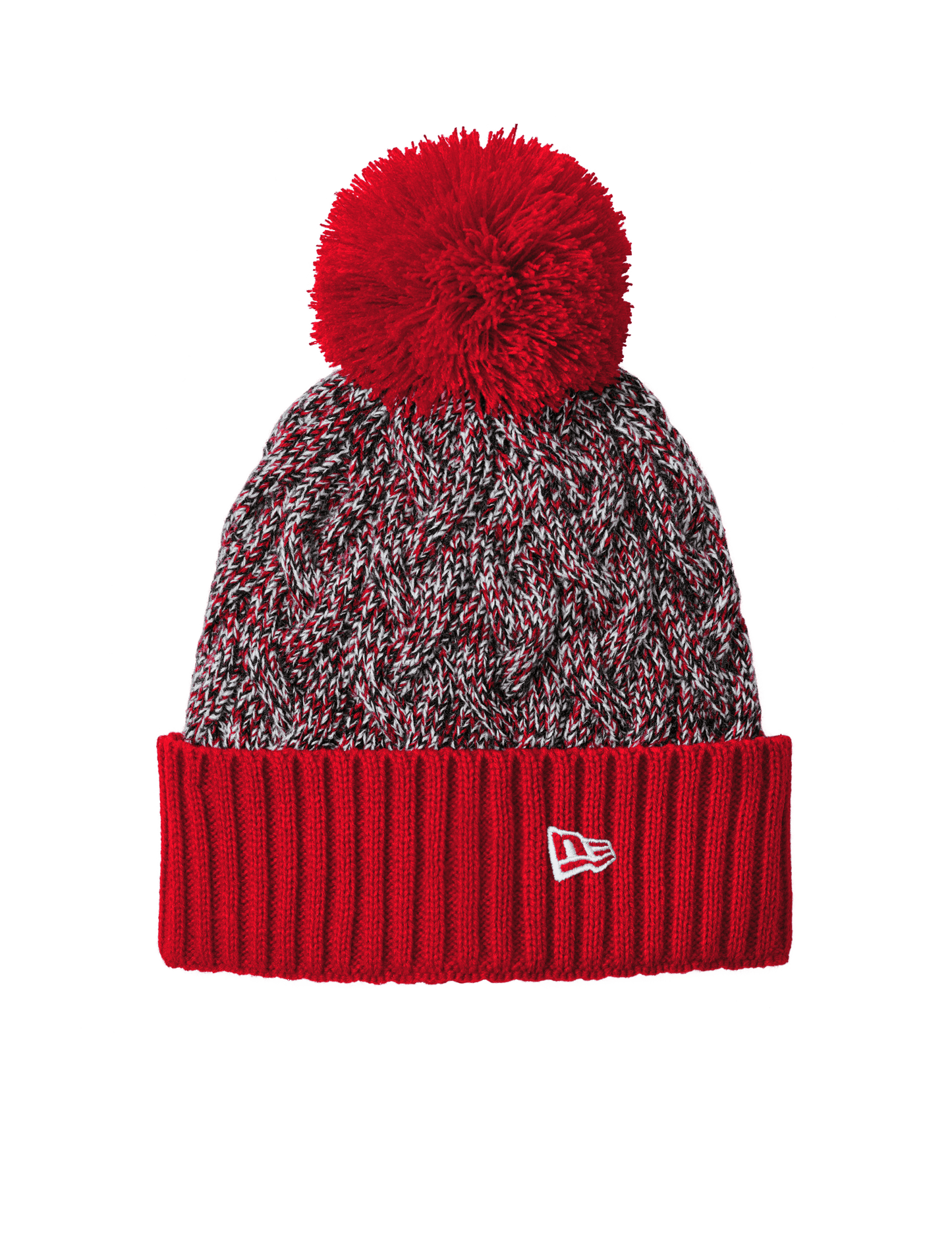 New Era Headwear One Size / Scarlet/Black/White New Era - Marled Knit Pom Beanie
