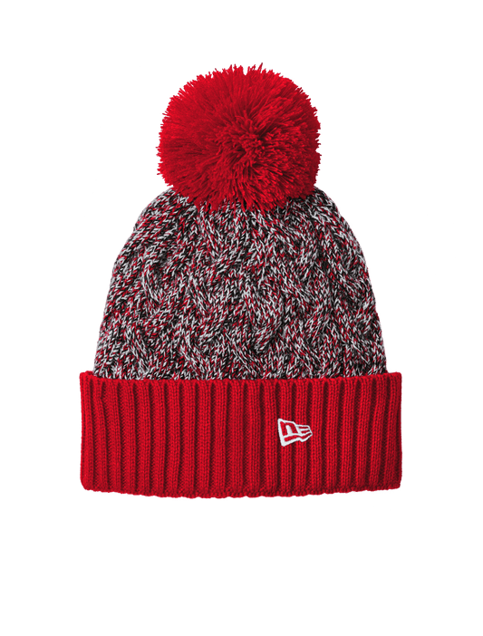 New Era Headwear One Size / Scarlet/Black/White New Era - Marled Knit Pom Beanie