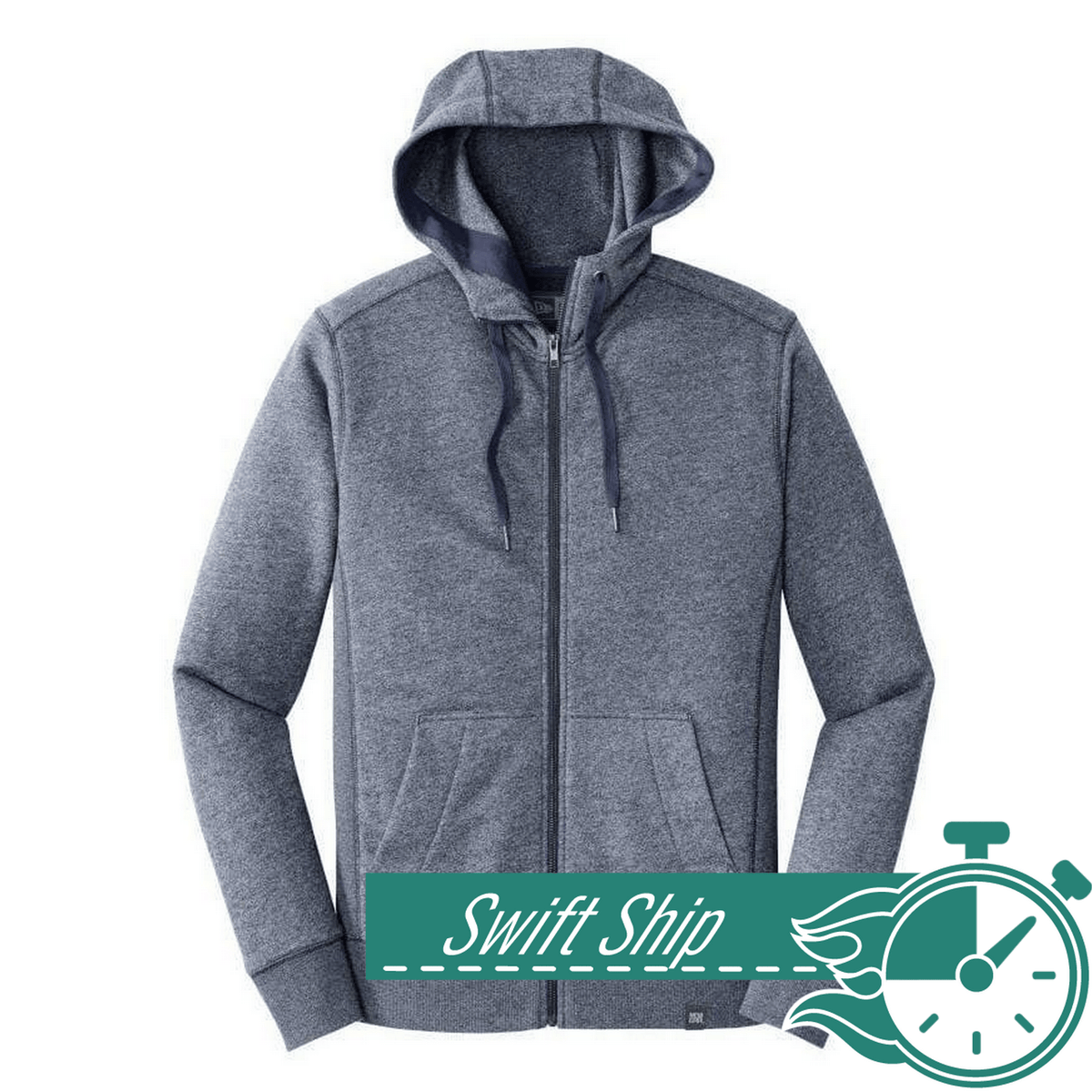 New Era Sweatshirts 3-Day Swift Ship: New Era - Men's French Terry Full-Zip Hoodie