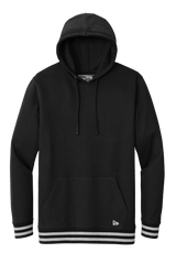 New Era Sweatshirts XS / Black/Athletic Heather New Era - Men's Comeback Fleece Pullover Hoodie w/ Striped Hem