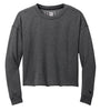 New Era Sweatshirts XS / Black Heather New Era - Women's Tri-Blend Fleece Crop Crew