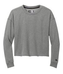 New Era Sweatshirts XS / Shadow Grey Heather New Era - Women's Tri-Blend Fleece Crop Crew