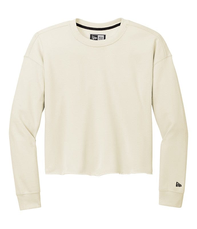 New Era Sweatshirts XS / Soft Beige New Era - Women's Tri-Blend Fleece Crop Crew