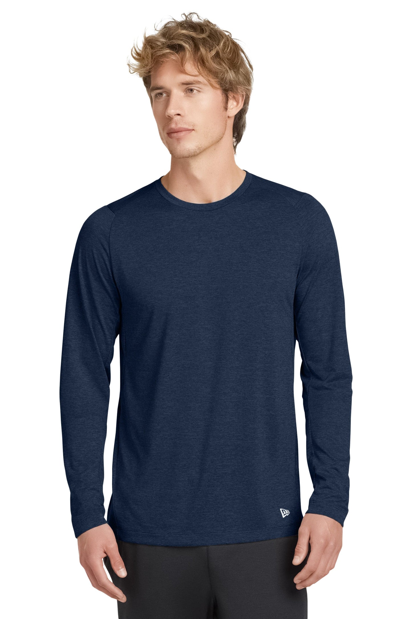 New Era T-Shirts New Era - Men's Tri-Blend Long Sleeve Crew