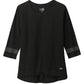 New Era T-Shirts XS / Black Solid/Graphite New Era - Women's Tri-Blend 3/4-Sleeve Tee