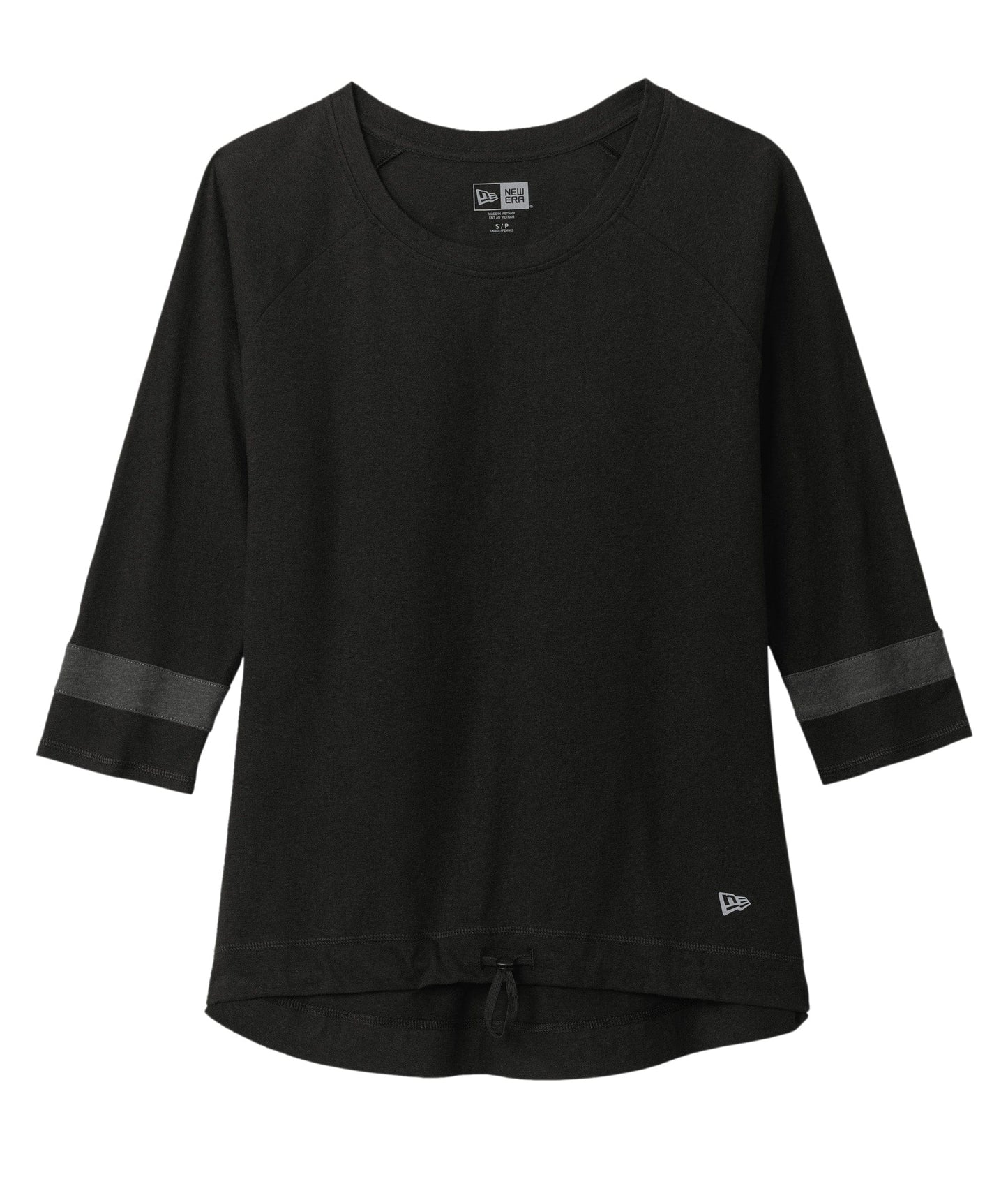 New Era T-Shirts XS / Black Solid/Graphite New Era - Women's Tri-Blend 3/4-Sleeve Tee