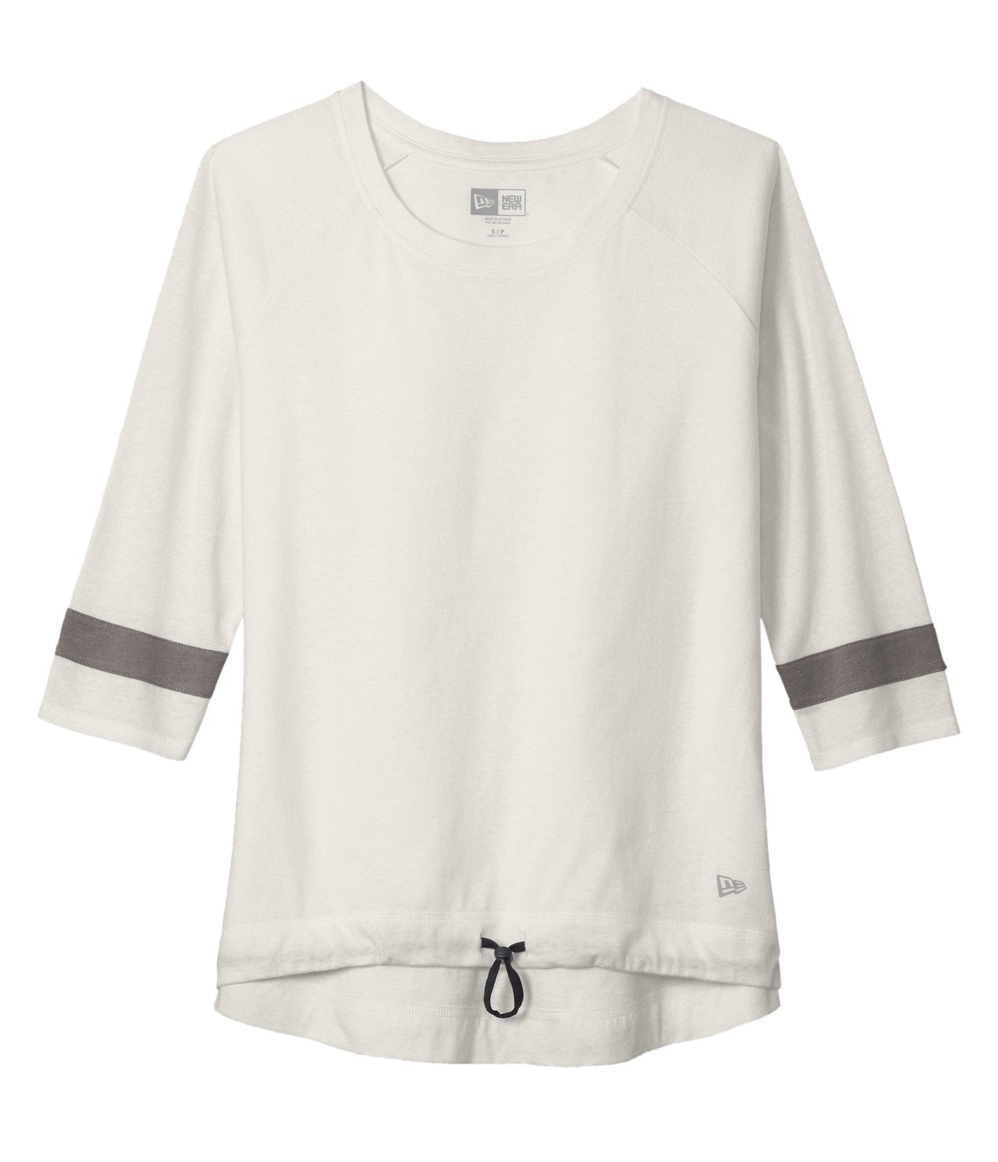 New Era T-Shirts XS / Fan White Solid/Shadow Grey New Era - Women's Tri-Blend 3/4-Sleeve Tee