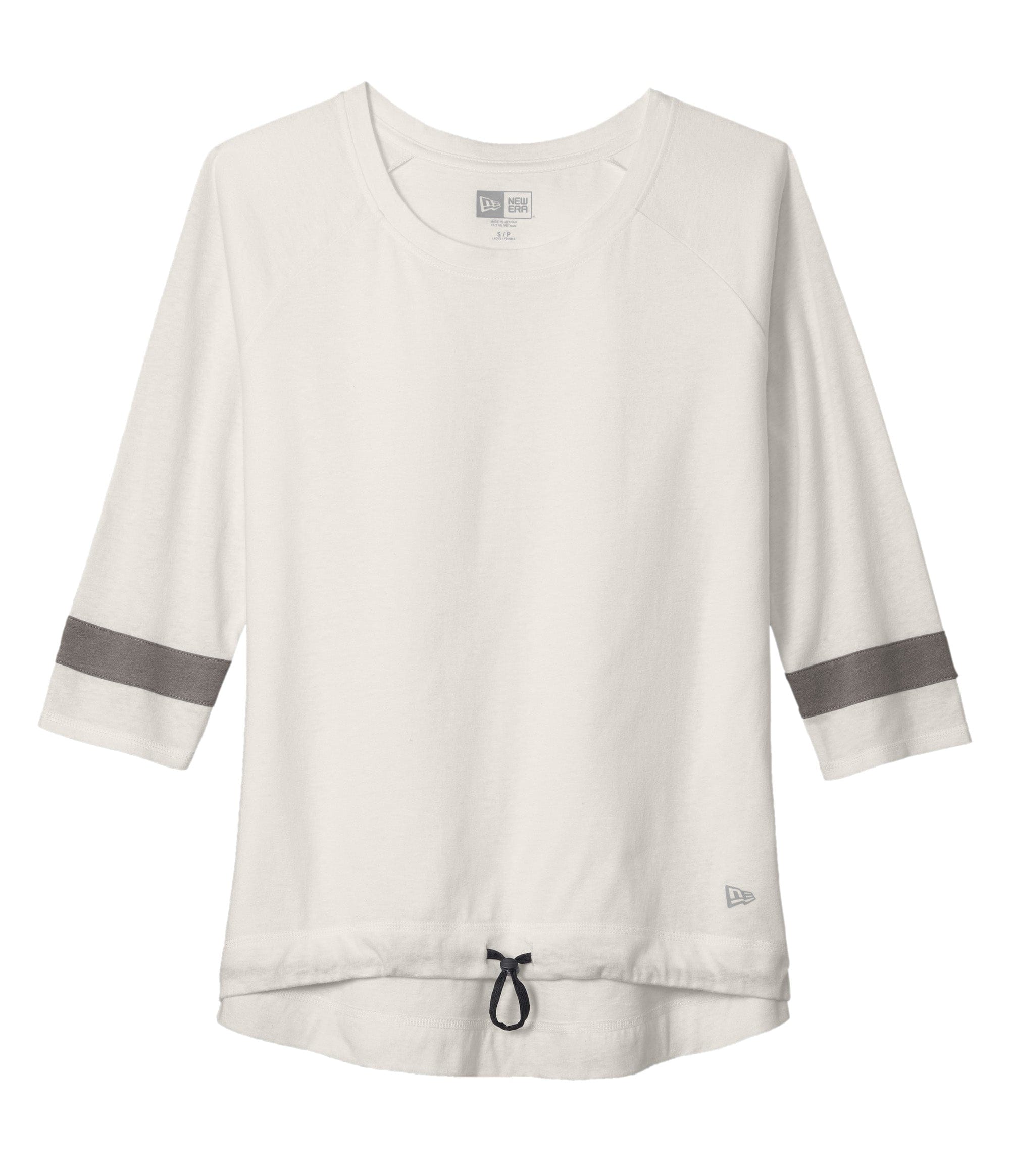 New Era T-Shirts XS / Fan White Solid/Shadow Grey New Era - Women's Tri-Blend 3/4-Sleeve Tee
