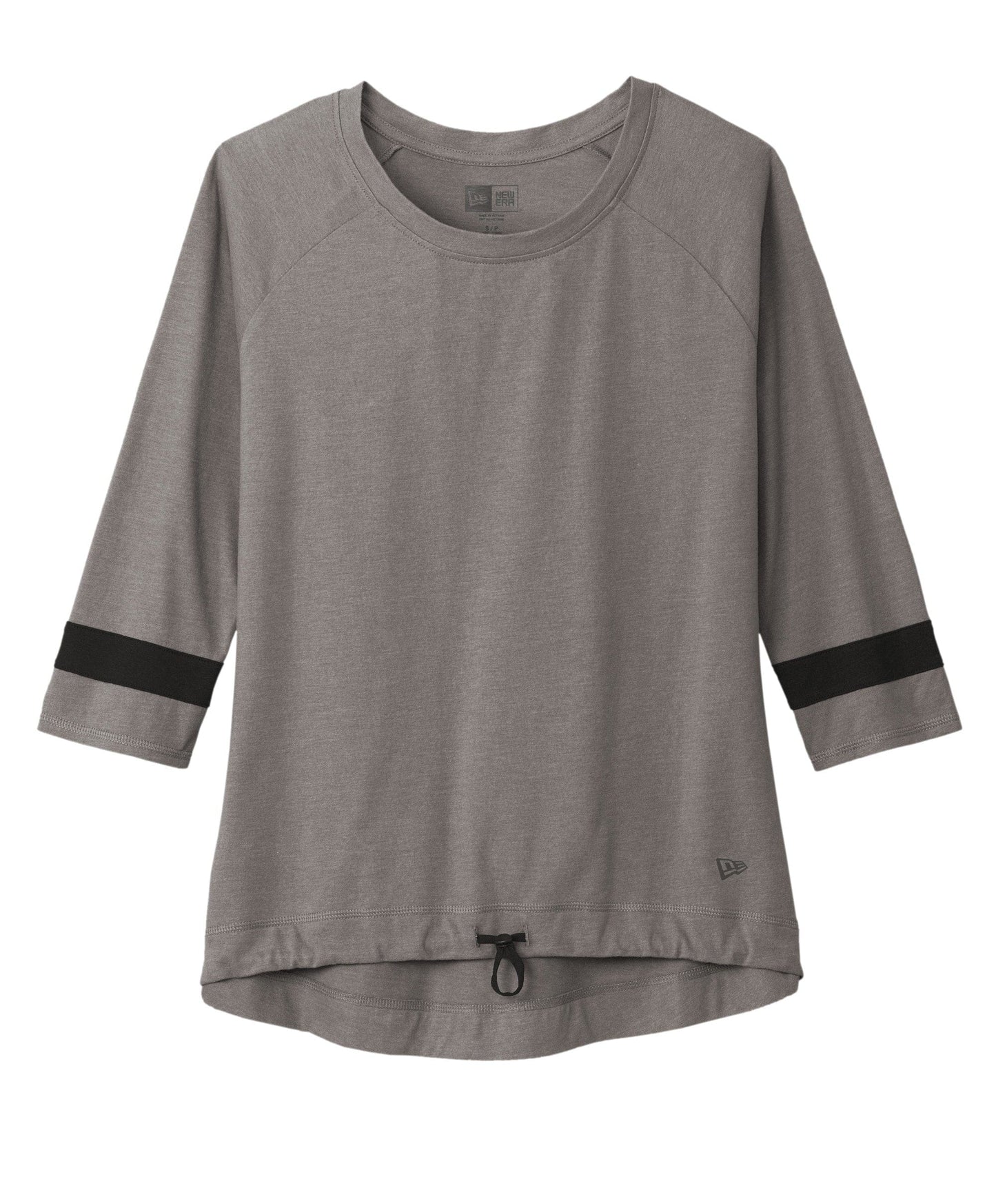New Era T-Shirts XS / Shadow Grey/Black Solid New Era - Women's Tri-Blend 3/4-Sleeve Tee