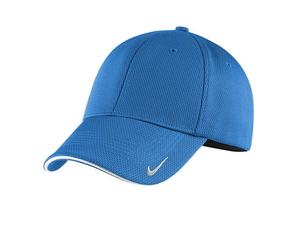 Nike Headwear S/M / Game Royal/White Nike - Dri-FIT Mesh Swoosh Flex Sandwich Cap