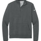 Nike Layering S / Charcoal Heather Nike - Women's Club Fleece Sleeve Swoosh 1/2-Zip