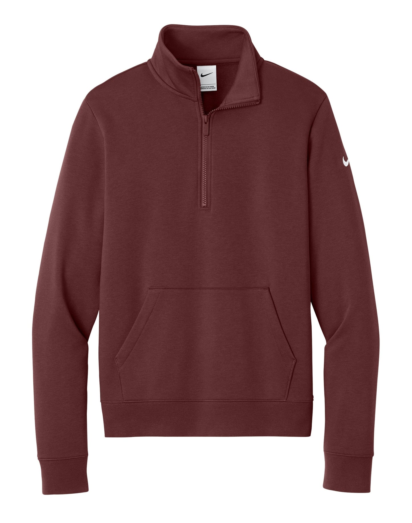 Nike Layering S / Dark Team Red Nike - Women's Club Fleece Sleeve Swoosh 1/2-Zip