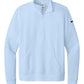 Nike Layering S / Hydrogen Blue Nike - Women's Club Fleece Sleeve Swoosh 1/2-Zip