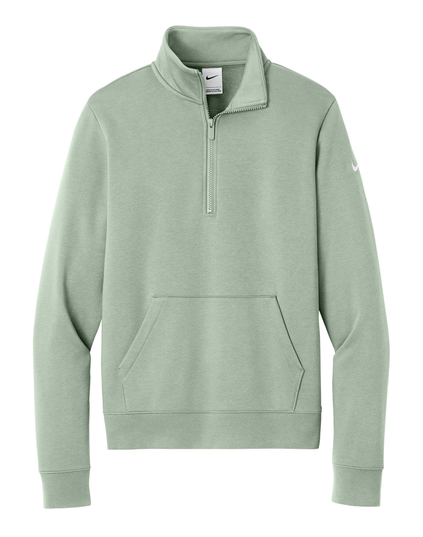 Nike Layering S / Jade Horizon Nike - Women's Club Fleece Sleeve Swoosh 1/2-Zip