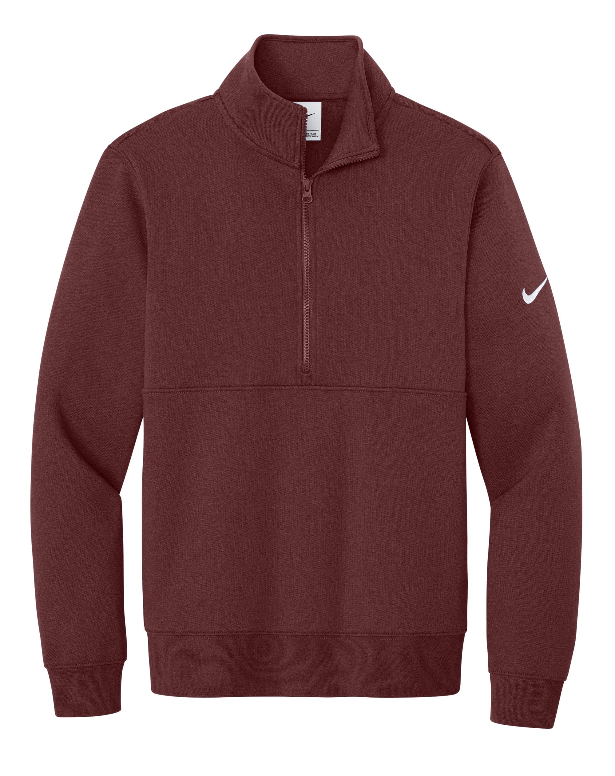 Brushed Fleece Half-Zip Pullover | Team Style | Nike – Threadfellows