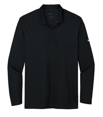 Nike Polos XS / Black Nike - Men's Dri-FIT Micro Pique 2.0 Long Sleeve Polo