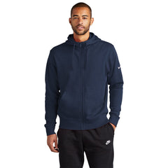 Nike Sweatshirts Nike - Men's Club Fleece Sleeve Swoosh Full-Zip Hoodie