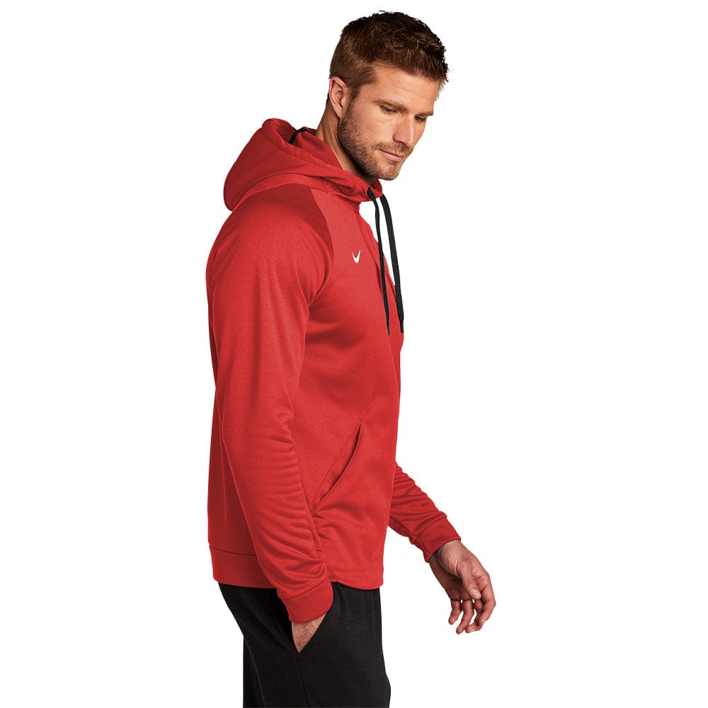 Factory Nike Mens Red Therma Dri-Fit Graphic Pullover Hoodie CU7827-657 Size Large