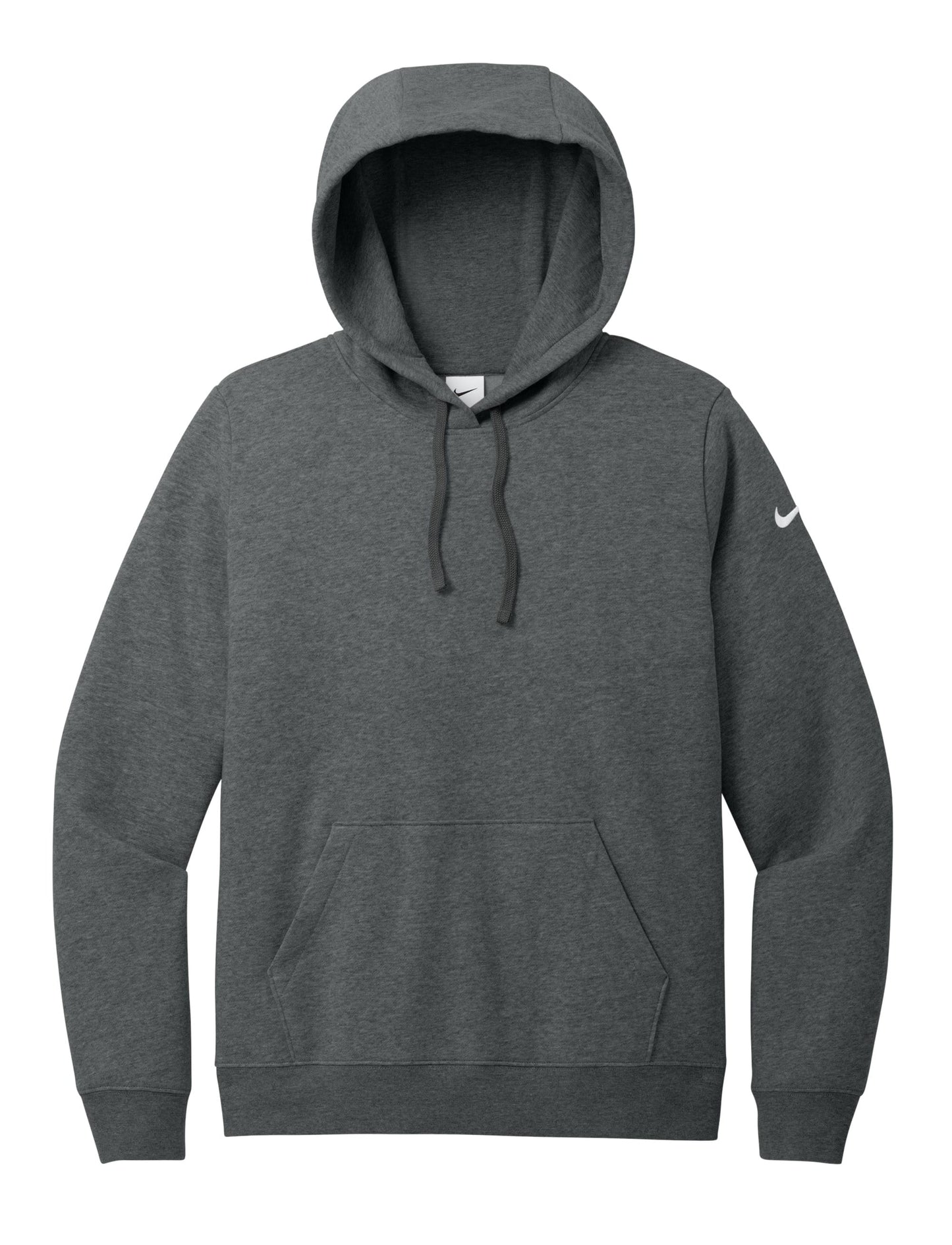 Nike Sweatshirts S / Charcoal Heather Nike - Women's Club Fleece Sleeve Swoosh Pullover Hoodie