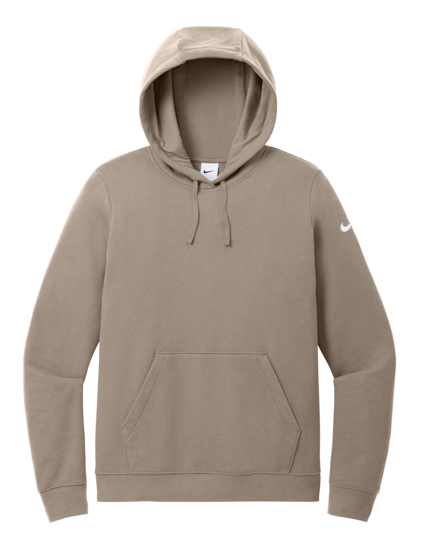 Nike Sweatshirts S / Khaki Nike - Women's Club Fleece Sleeve Swoosh Pullover Hoodie