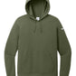 Nike Sweatshirts S / Medium Olive Nike - Women's Club Fleece Sleeve Swoosh Pullover Hoodie