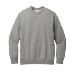 Nike Sweatshirts XS / Dark Grey Heather Nike - Men's Club Fleece Sleeve Swoosh Pullover Crew