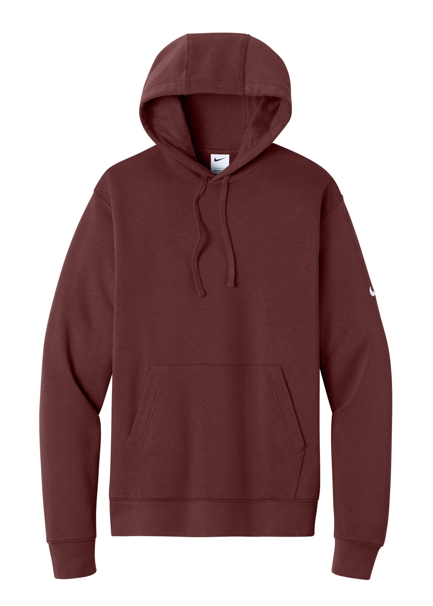 Nike Sweatshirts XS / Dark Team Red Nike - Men's Club Fleece Sleeve Swoosh Pullover Hoodie