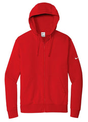 Nike Sweatshirts XS / University Red Nike - Men's Club Fleece Sleeve Swoosh Full-Zip Hoodie