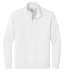 Nike Sweatshirts XS / White Nike - Men's Club Fleece Sleeve Swoosh 1/2-Zip