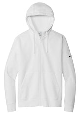 Nike Sweatshirts XS / White Nike - Men's Club Fleece Sleeve Swoosh Full-Zip Hoodie