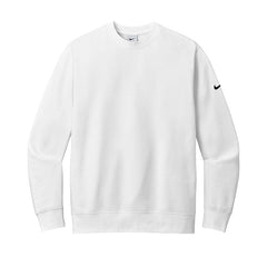 Nike Sweatshirts XS / White Nike - Men's Club Fleece Sleeve Swoosh Pullover Crew