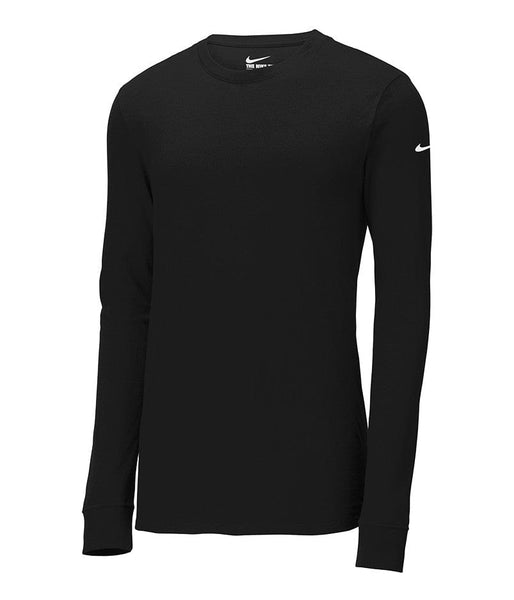 Nike T-shirts XS / Black Nike - Men's DRI-FIT Cotton/Poly Long Sleeve Tee