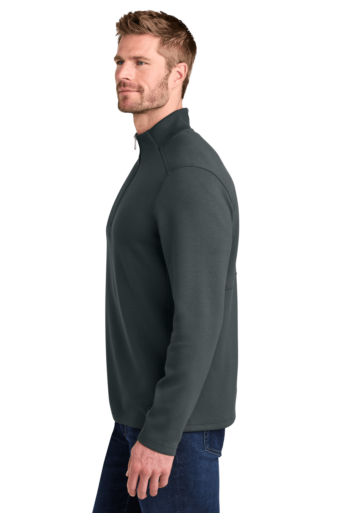 Men's Transcend Quarter-Zip | Polished Stretch Fleece | OGIO Men's Transcend Quarter-Zip | Polished Stretch Fleece | OGIO