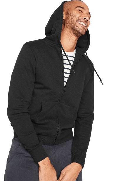 Old Navy Sweatshirts XS / Black Old Navy - Classic Zip-Front Hoodie