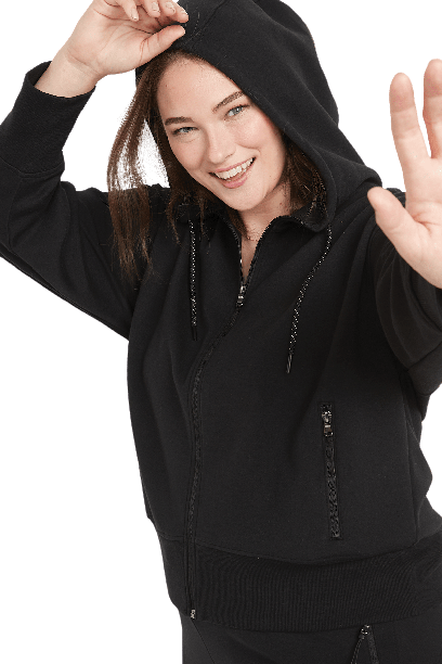 Old Navy Sweatshirts XS / Black Old Navy - Women's Dynamic Fleece Full-Zip Hoodie