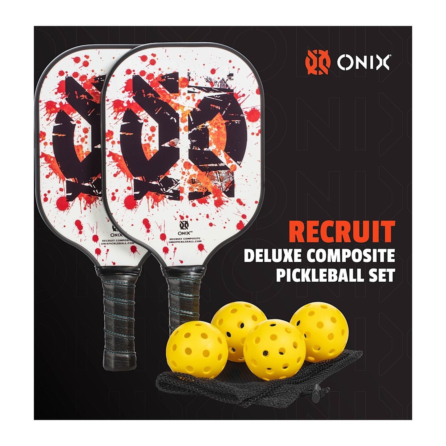 ONIX Accessories One Size / White ONIX - Recruit Composite Pickleball Set