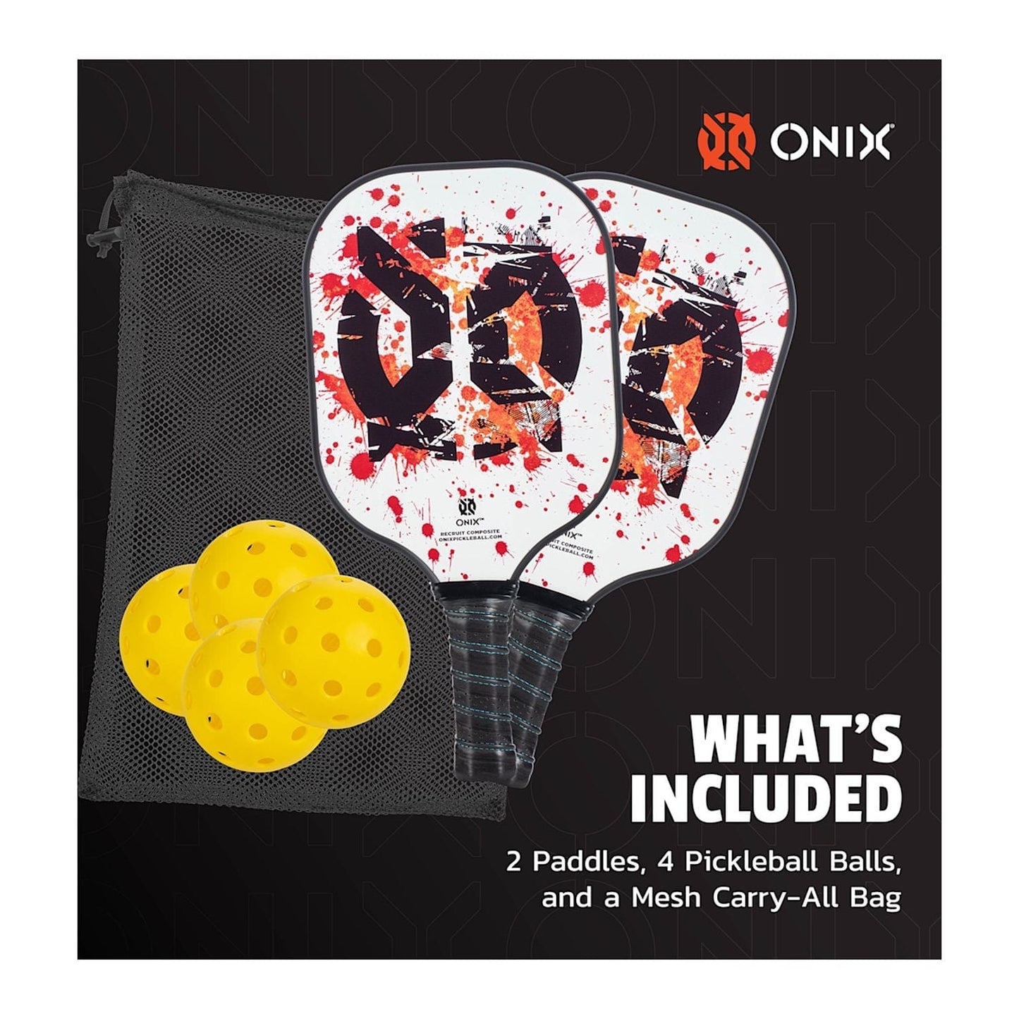 ONIX Accessories One Size / White ONIX - Recruit Composite Pickleball Set