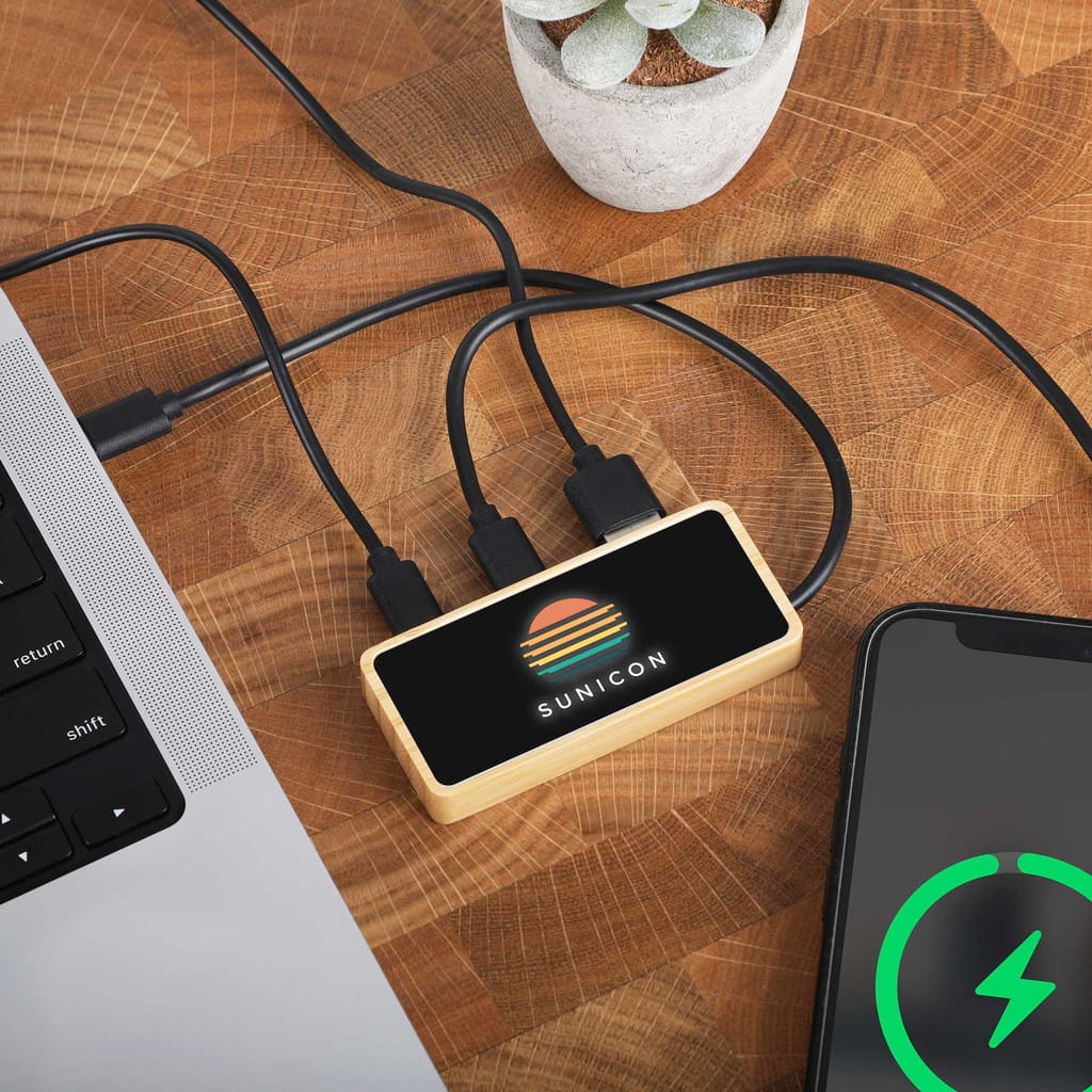 Origaudio Electronics One Size / Bamboo Origaudio - Bamhub USB Hub
