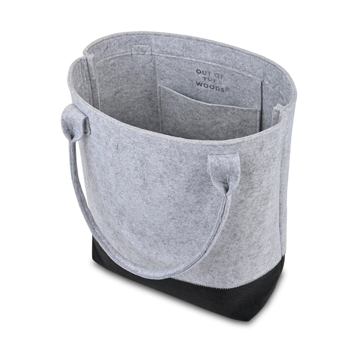 Out of the Woods Bags One Size / Light Grey/Black Out of the Woods - Felt Coloblock Tall Tote