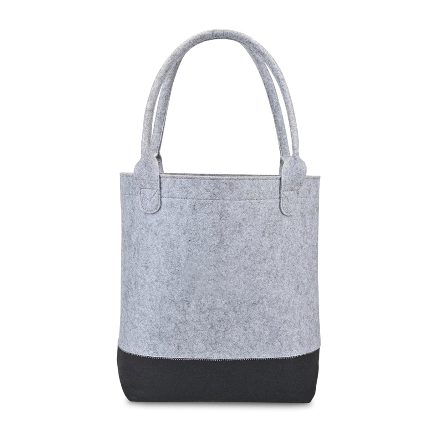Out of the Woods Bags One Size / Light Grey/Black Out of the Woods - Felt Coloblock Tall Tote