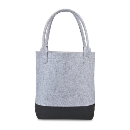 Out of the Woods Bags One Size / Light Grey/Black Out of the Woods - Felt Coloblock Tall Tote