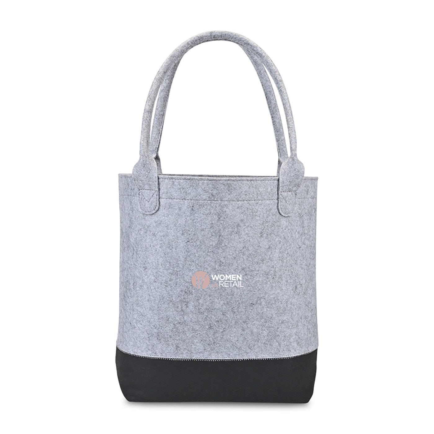 Out of the Woods Bags One Size / Light Grey/Black Out of the Woods - Felt Coloblock Tall Tote