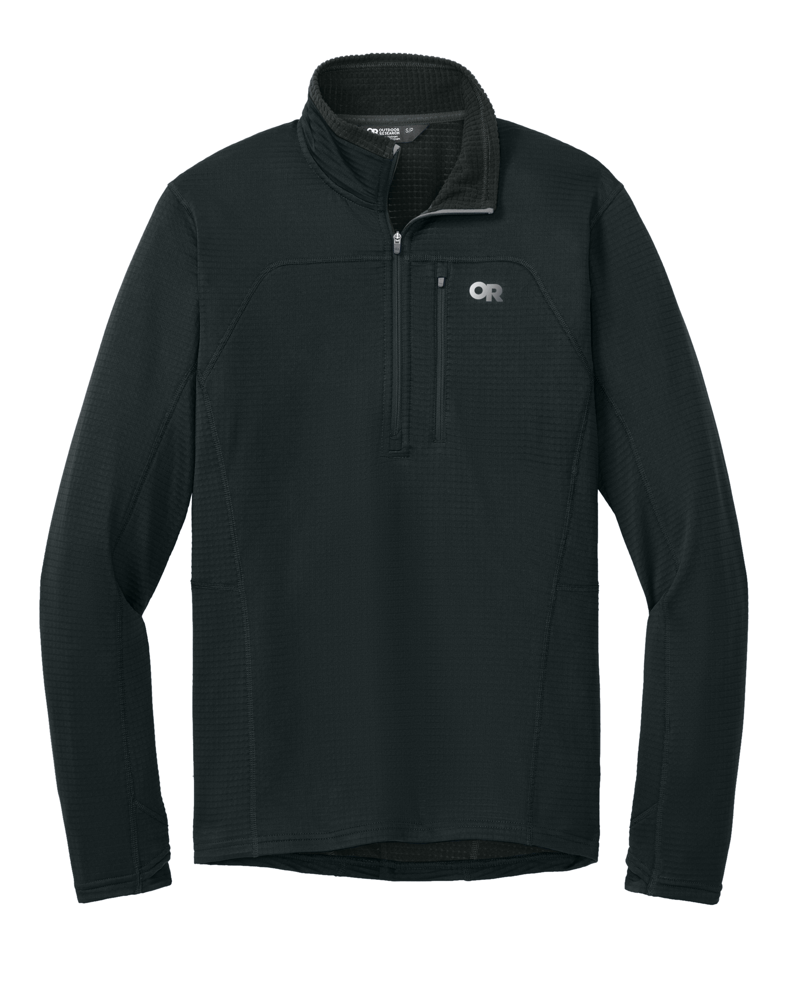 Outdoor Research Layering S / Black Outdoor Research - Men's Tech Grid 1/4-Zip Fleece