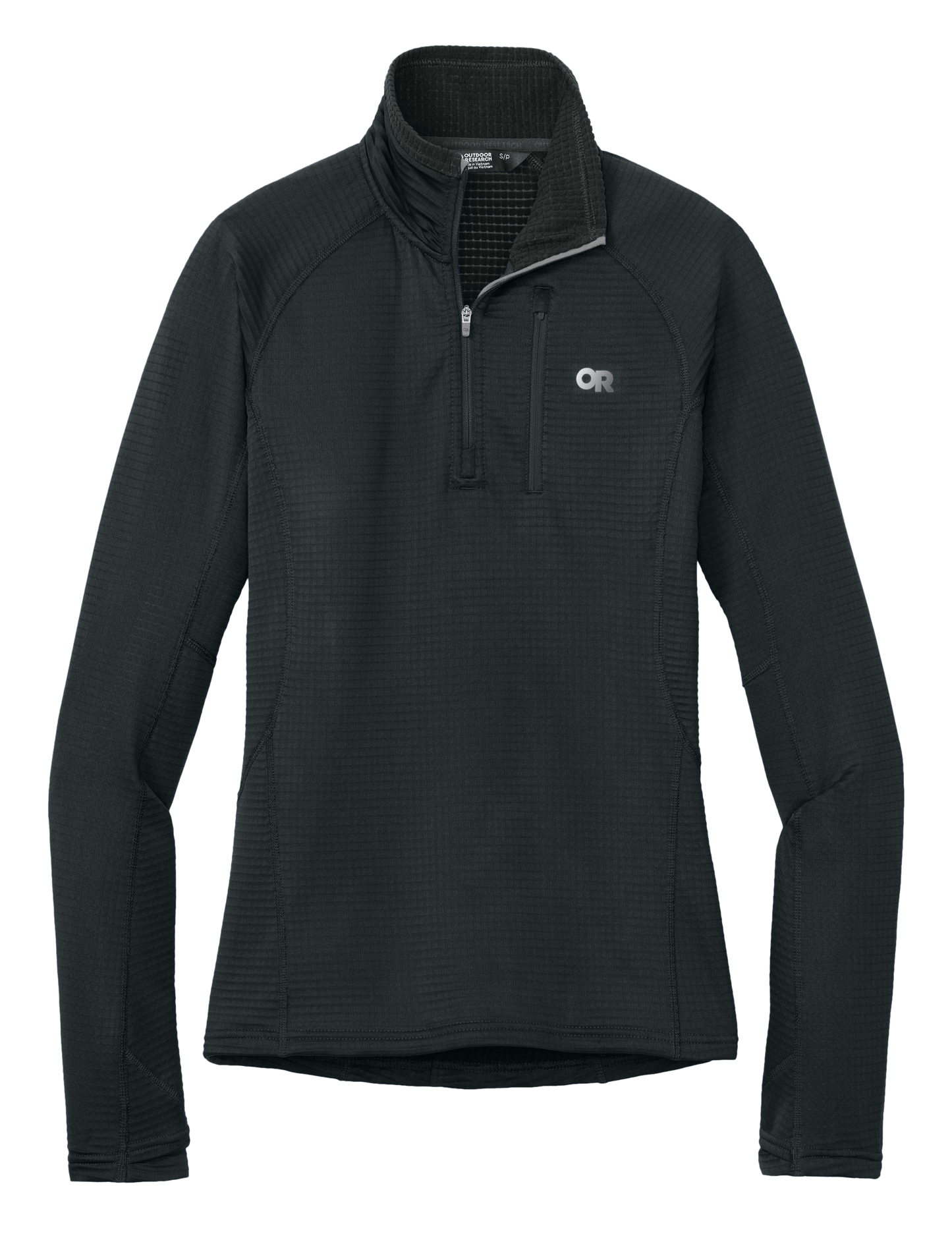 Outdoor Research Layering S / Black Outdoor Research - Women's Tech Grid 1/4-Zip Fleece
