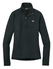 Outdoor Research Layering S / Black Outdoor Research - Women's Tech Grid 1/4-Zip Fleece